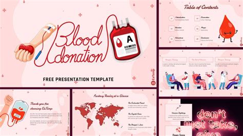 Blood Donation Theme Powerpoint Templates Google Slides Theme