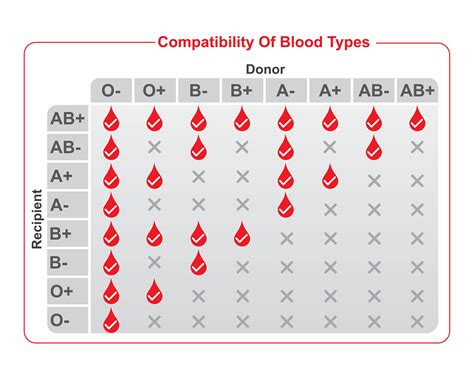 Blood Type Color Chart