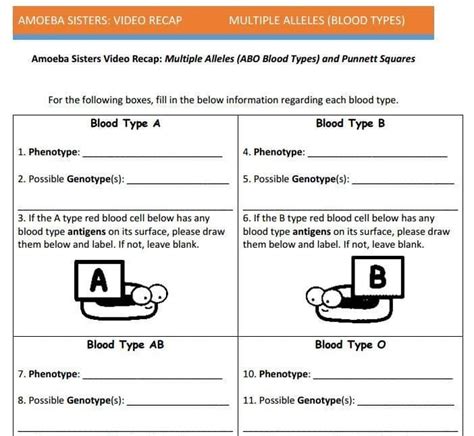 Blood Types Multiple Alleles Marisa Silva Library Formative