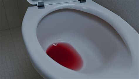 Blood in toilet but not in stool