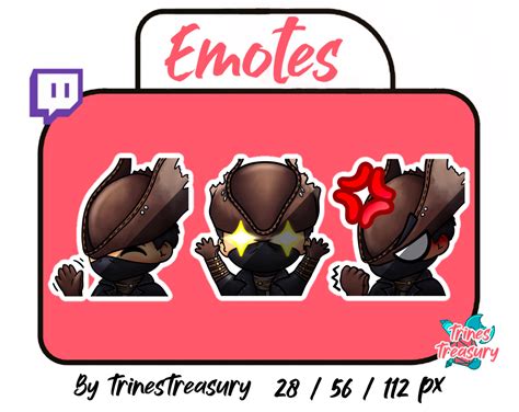 Purchased item: 3 Bloodborne Hunter emotes for Twitch! Hi, HYPE and angry! Tracy Traylor Oct 27, 2022.