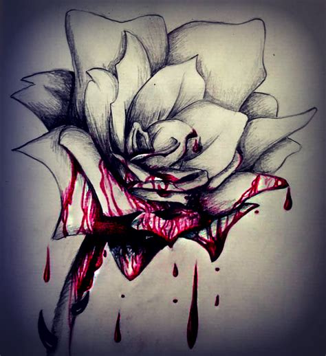 Bloody Rose Drawing