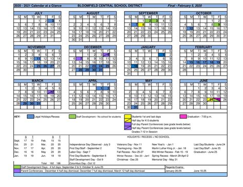 Bloomfield Central School District Calendar 2024