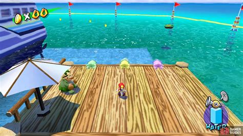 These are the rocket nozzle box under the helipad, plus the Piantas using swim rings near the ship at the start of the level. If Mario interacts with these on a Blooper, the Blooper will suddenly despawn, and he’ll be free to explore the level at his own pace once again. Here’s a video showing this trick with the Rocket Nozzle box: 00:00 .... Blooper in mario