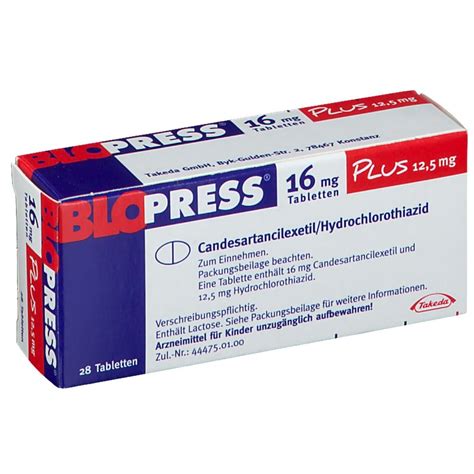 Blopress 16 mg plus nebenwirkungen