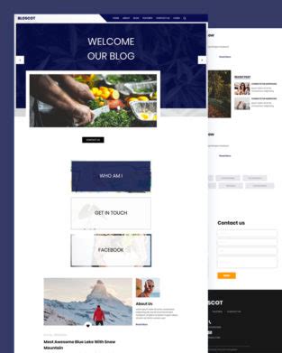 Bloscot Blog Html Template Blog Templates Free Blog Template Blog Website Template
