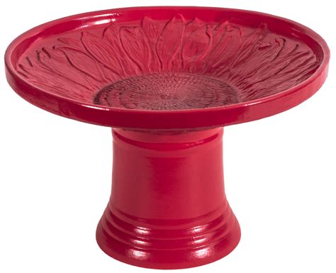 Blossom Birdbath Set - Raspberry – BurleyPottery