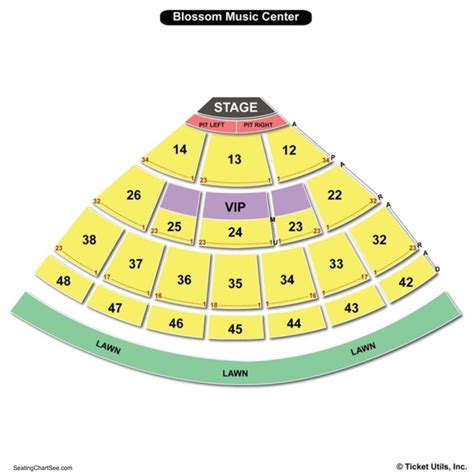 The most detailed interactive Blossom Music Center seating char