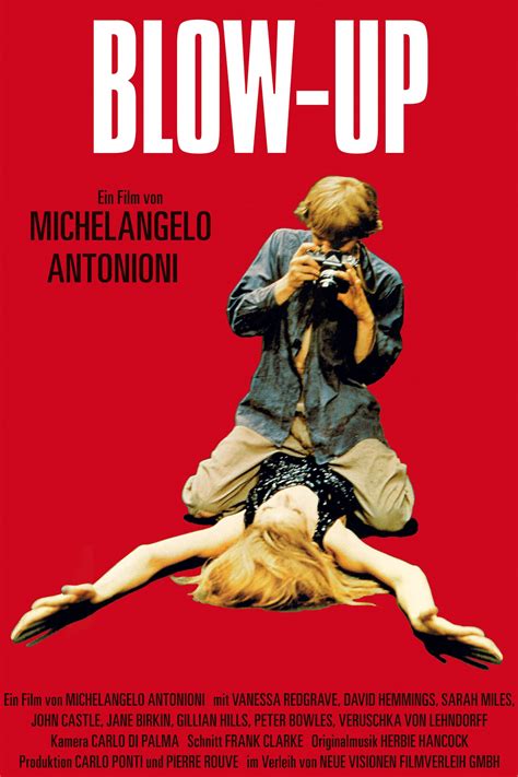 Blow up pictures. After taking pictures in the park, ... Michelangelo Antonio's Blow-Up is an enigma that invites audiences to luxuriate in the sensual atmosphere of 1960s London chic. Read critic reviews. 