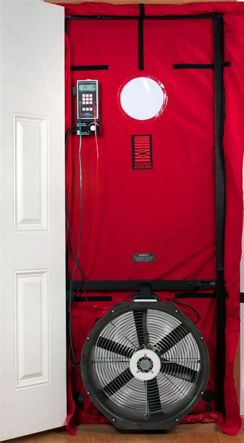 Blower door. Blower doors come with several different components: a frame and shroud that fit tightly in a doorway; a fan and fan speed control unit used to move air; and the “brains” of the blower door—the pressure gauge or monometer. I own a couple diagnostic tools that require a monometer, a pressure pan, and an exhaust fan flow meter. ... 
