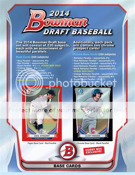 Dec 7, 2022 · First Buzz: 2022 Bowman Draft baseball cards. This entry was posted on December 7, 2022 by BlowoutBuzz. What: 2022 Bowman Draft baseball cards. Arrives: Dec. 14 21. Box basics: No autos guaranteed in 10-pack LITE boxes (16 per case); three autos per 12-pack hobby boxes (eight per case); five autos per super-jumbo box (six per case) Checklist ... . 