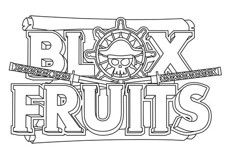 Blox Fruits Coloring Pages