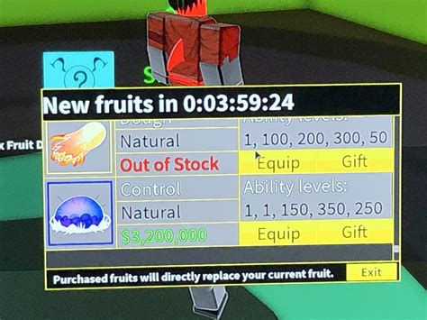 Blox Fruits are one of the four main ways to deal damage in the game, along with Fighting Styles, Swords, and Guns. Blox Fruits are named after what they do and are mysterious fruits that can be found across various locations in the game. When eaten, they grant the consumer a supernatural ability, with each fruit having its own distinct power. In exchange for power, the user cannot swim and .... 