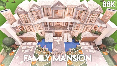 Bloxburg Autumn Family Mansion Build - YouTube