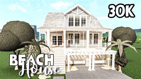 Bloxburg beach house 30k. This is AROUIND 150k forgot bc i built this for a fan 