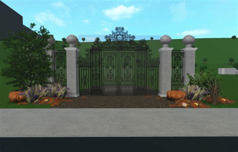 Bloxburg gate ideas. 🧊Open me🧊🧊⛄ ️Hope you enjoy this video and have a amazing winter! ️⛄🧊_____... 