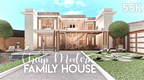 Jul 15, 2023 · 4. Cheap Modern House. Looking for great Bloxburg house ideas. The Cheap Modern House is such a great luxury house to build in Bloxburg. You can build this eleg ant luxury building with just 55k. Cheap Modern House is the work of a YouTuber Ethrielle. You don’t need a game pass to build this cheap modern house. . 