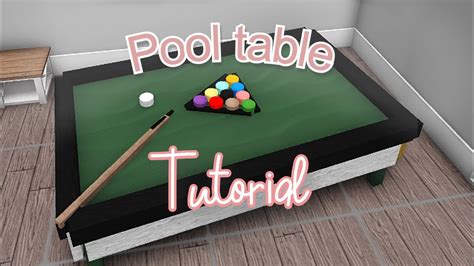 Hi guys!! This is a short video on how I make pool tables in bloxburg!I'm trying to manage personal health, school, and youtube, so sorry if i dont post some... . 