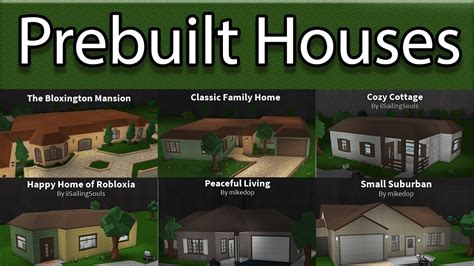 Apr 15, 2020 · 3.71K subscribers. 9.6K views 3 years ago. Today we will tour the prebuilt home in Bloxburg called The Small Suburban. This home costs $85,000 and has a spacious feel with two bedrooms, one... . 