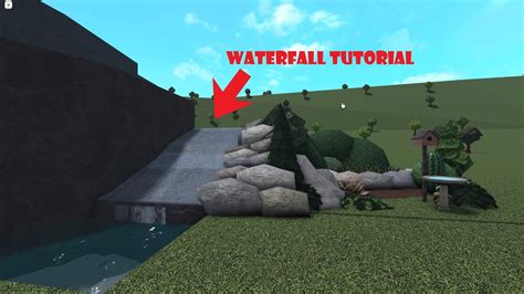 Bloxburg waterfall. 6. Decorate your house. Click the Decorations button on the bottom left of your screen, and add objects like plants, paths, garden lights, tables and chairs, doorbells, etc. This is optional, but a nice finishing touch for an aesthetic exterior. 7. Paint the exterior of your house. 