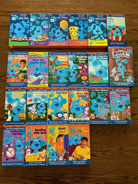 Nick Jr Blue’s Clues Blues Big Treasure Hunt VHS Video Tape Nickelodeon ORANGE! (9) $7.60. Trending at $8.27. $3.92 shipping. or Best Offer. 1.. 
