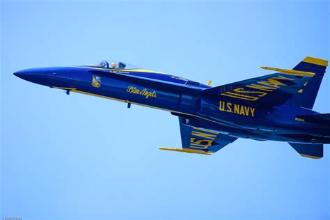 Blue Angel jet soars over St. Louis to promote air show