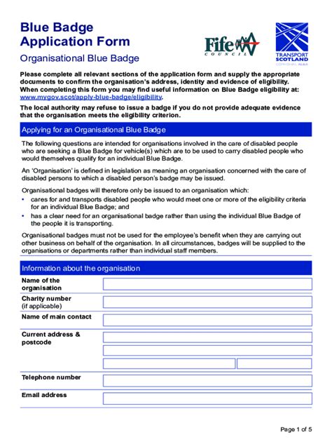 Blue Badge application: further information from health and …