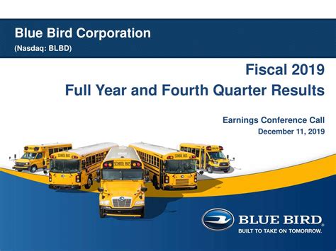 Blue Bird: Fiscal Q4 Earnings Snapshot