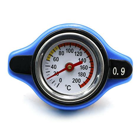 Blue Car Accessory Thermost Radiator Cap Cover Water Temp Gauge …