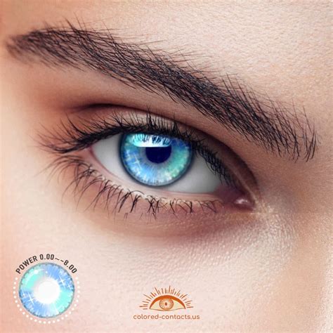 Blue Colored Contacts FDA Approved Natural Blue Eye Contacts