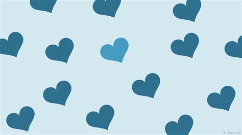 Blue Heart Wallpaper - Etsy