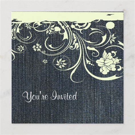 Blue Jeans Birthday Cards Zazzle