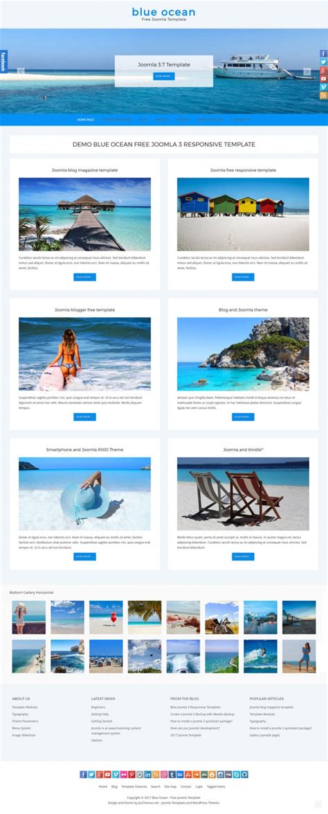 Blue Ocean Free Joomla 3 9 Template Joomla Templates Joothemes Net