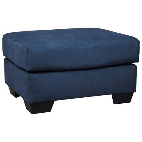 Blue Ottomans Ashley