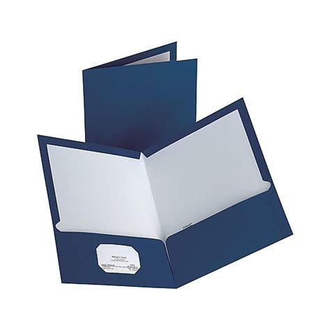 Blue Portfolio Pocket Folders Staples