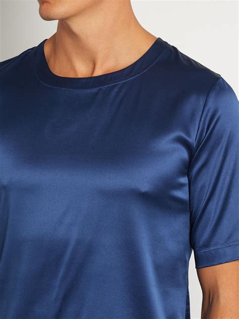Basic Cap Sleeves Silk T Shirt For Women