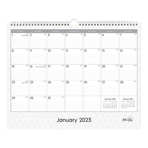 Blue Sky 2023 Calendar