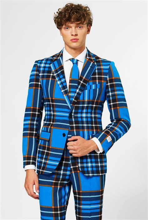 Blue Tartan Suit - Etsy