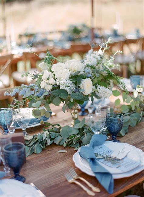 Blue Wedding Table Decorations