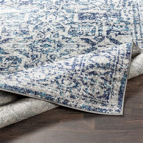 Blue White and Gray Rugs - Etsy