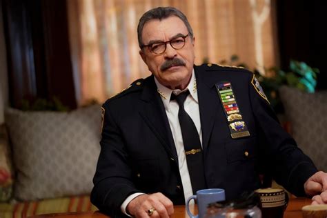 0. The season eight finale of Blue Bloods opened with a shocking death that had fans nervous early on. Before we even saw the opening credits for "My Aim is True," Erin Reagan (Briget Moynahan) and her boss, District Attorney Monica Graham (Tamara Tunie) were walking out in the open. Suddenly, there was a gunshot, and …. 