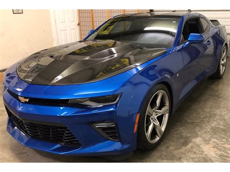 Mileage: 44,891 miles MPG: 17 city / 27 hwy Color: Black Body Style: Coupe Engine: 8 Cyl 6.2 L Transmission: Automatic. Description: Used 2017 Chevrolet Camaro SS with Rear-Wheel Drive, Leather Seats, Ventilated Seats, 20 Inch Wheels, Heated Seats, Keyless Entry, Fog Lights, Heated Steering Wheel, Alloy Wheels, Spoiler, and Heated Mirrors..