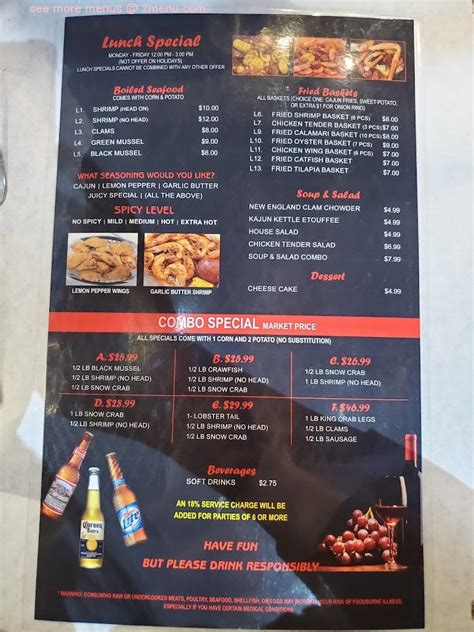 Blue coast juicy seafood menu. Order over {{orderLowAmount|showprice}} will receive a Coupon. Invite friends to get coupons. Share coupon after successful order 