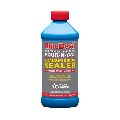 Blue devil transmission sealer. .  Check out free battery charging and engine diagnostic testing...