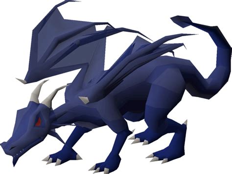 Blue dragons are the 3rd strongest of the chromatic dragons in the game of OSRS. Like all OSRS dragons, they are able to breathe dragonfire, that can make up to 50 damage if proper protections are not used. Dragonfire can be reduced by equipping an anti-dragon shield or a dragonfire shield, together with the usage of an antifire potion.. 