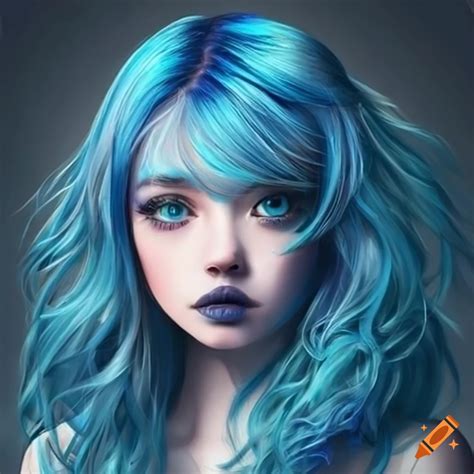 Blue hair blowjob
