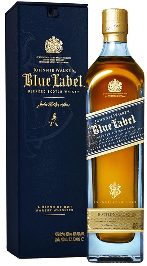 Blue label johnny walker. Johnnie Walker Blue Label 75 CL: Johnnie Walker Blue Label is an unrivaled masterpiece. It is an exquisite blend made from some of Scotland’s rarest and most exceptional Scotch Whiskies. Only one in every ten thousand casks has the elusive quality, character and flavor to deliver the’ remarkable signature taste of Johnnie Walker Blue … 