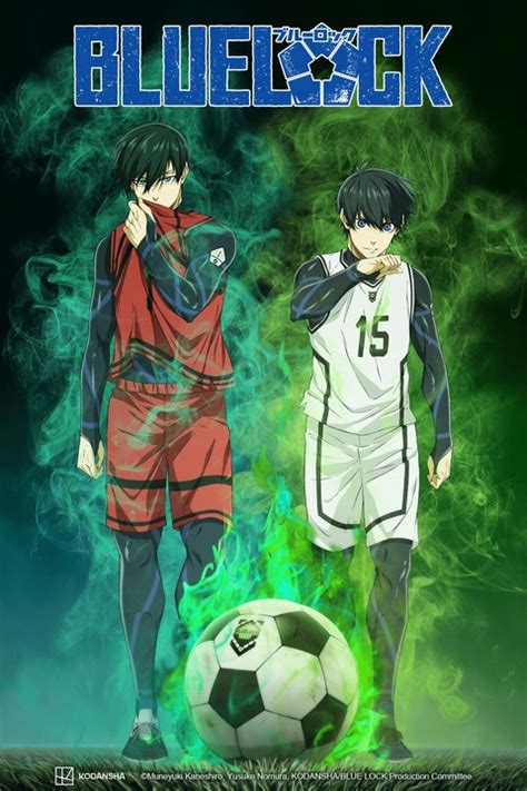 Blue lock television show. The sole survivor of Blue Lock will earn the right to become the national team's striker, and those who are defeated shall be banned from joining the team forever. Selected to join this risky project is Yoichi Isagi, a striker who failed to bring his high school soccer team to the national tournament. 