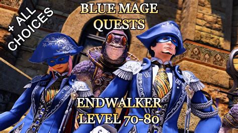 Job Overview. After finishing the An Empty Vessel quest, a Blue Mage (BLU) can employ the legendary arts of the Aht Urhgan Immortals, a unit of elite imperial special forces. These formidable fighter-mages employ elegantly curved blades for close combat, while decimating their enemies from afar with fell magic mastered from their opponents. 