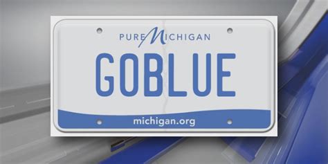 Blue over ‘G0BLUE’: University of Michigan grad sues after losing license plate